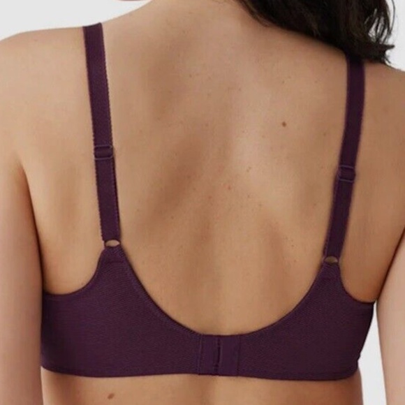 Wacoal 857210 Plum Purple Visual Effects Unlined Underwire Bra 36D Minimizer - Picture 2 of 4